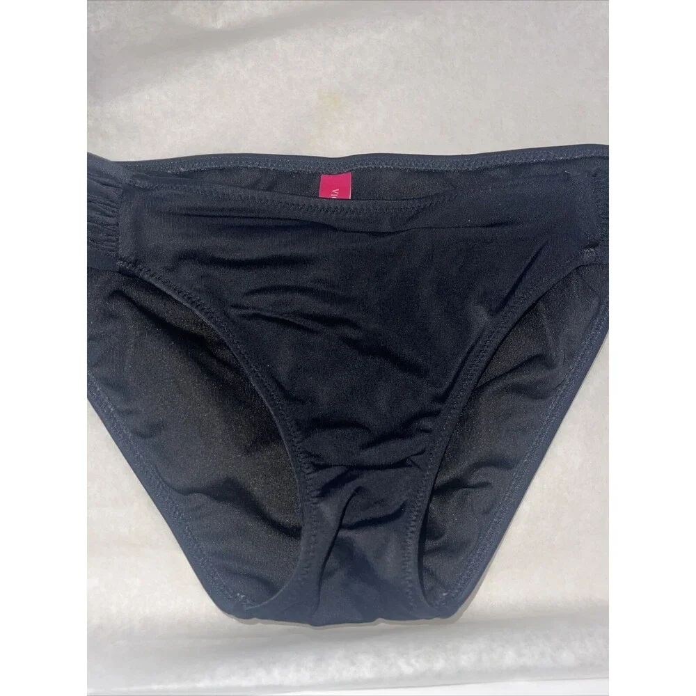Victoria's Secret Swim Set The Unforgettable Demi Top(32D) Black Bottom Small